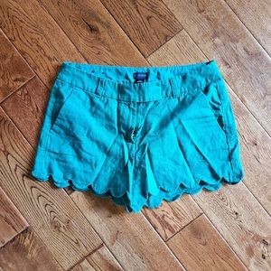 J. CREW scalloped shorts